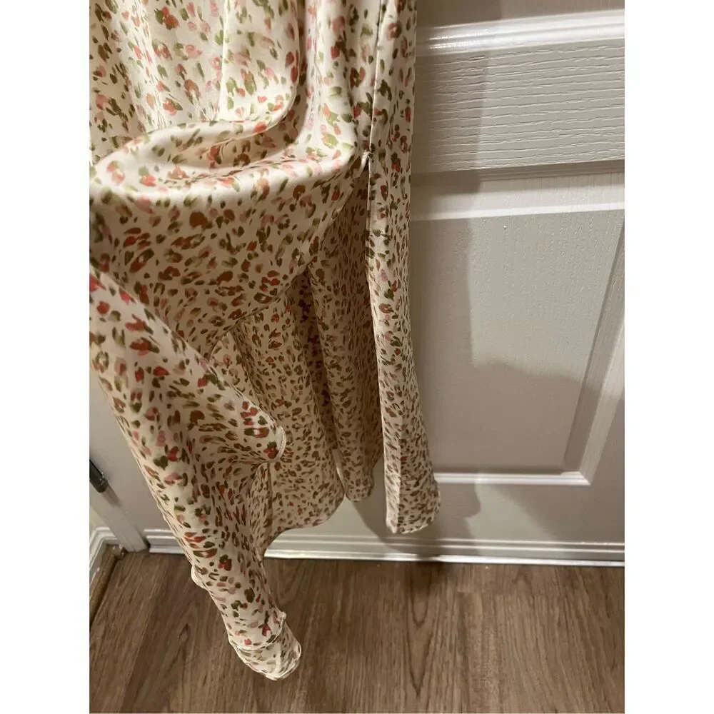 RESET BY JANE Ava Green & pink pastel print Midi Dress size S NWOT$139 - Picture 8 of 9